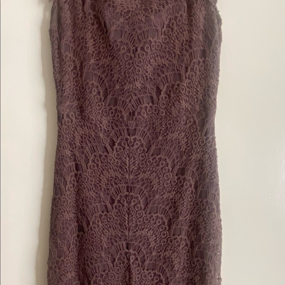 Free People Lavendar Lace Bodycon Dress With Slip, Size Small - Picture 6 of 6